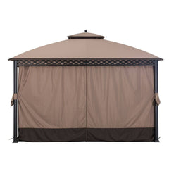Sunjoy Khaki Replacement Curtain For Windsor Gazebo (10X12 Ft) L-GZ717PST-C Sold At Big Lots.