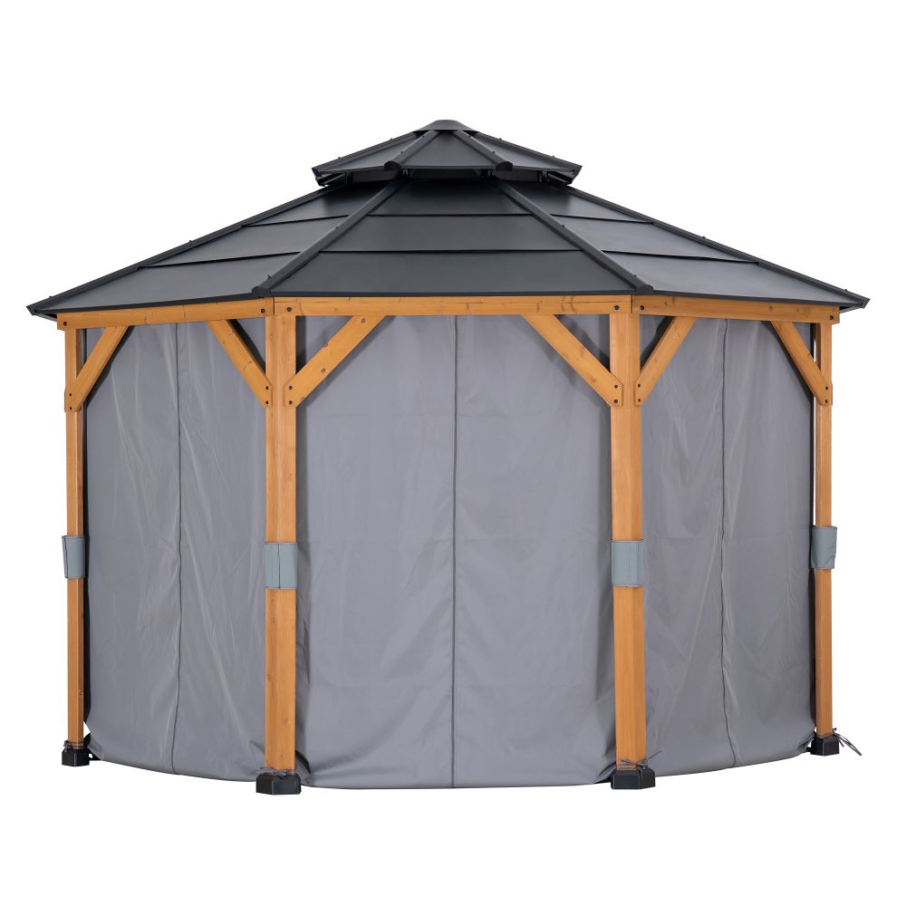 Gazebo Curtains 3.95m x 3.95m Octagon Gazebo