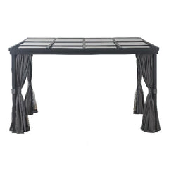 Sunjoy Black+Dark Grey Replacement Mosquito Netting For Lean On PC Top Gazebo A102002101 Sold At Rona.