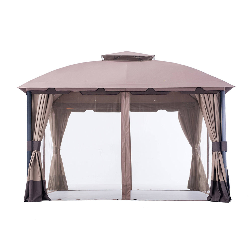 Sunjoy Capulet Olive+Ginger Snap Replacement Mosquito Netting For South Hampton Gazebo (11x13 FT) L-GZ659PST Sold At BigLots.