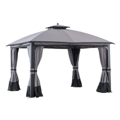 Sunjoy Black Replacement Mosquito Netting For Soft-Top Gazebo (11x13 FT) A101001410 Sold At RONA.