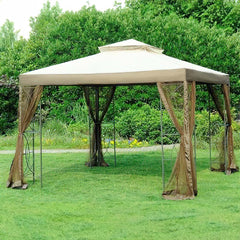 Sunjoy Dark Brown Replacement Mosquito netting For Callaway Gazebo (10X10 Ft) L-GZ813PST Sold At Sears&Kmart.