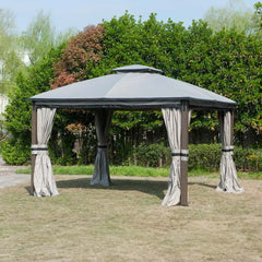 Sunjoy Light Gray Replacement Mosquito Netting For Shadow Creek gazebo (10X12 Ft) L-GZ1140PST-C1 Sold At BigLots.