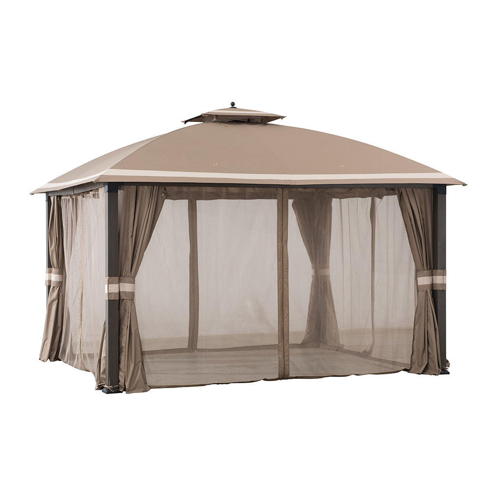Sunjoy Khaki Replacement Mosquito Netting For Morley Soft Top Gazebo (10X12 Ft) A101007603 Sold At BigLots.