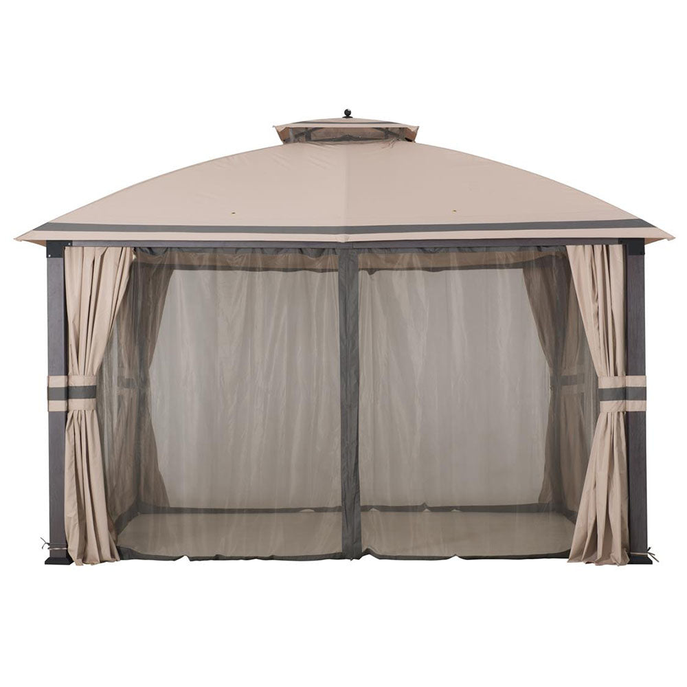 Sunjoy Light Grey Replacement Mosquito Netting For Asheville Soft Top Gazebo (10x12 FT) A101007604 Sold At Big Lots.