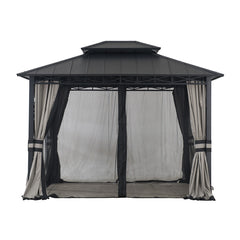 Sunjoy Black  Replacement Mosquito Netting For Atherton V.1E Hard Top gazebo (10X12 Ft) A102010903/A102010904 Sold At BigLots