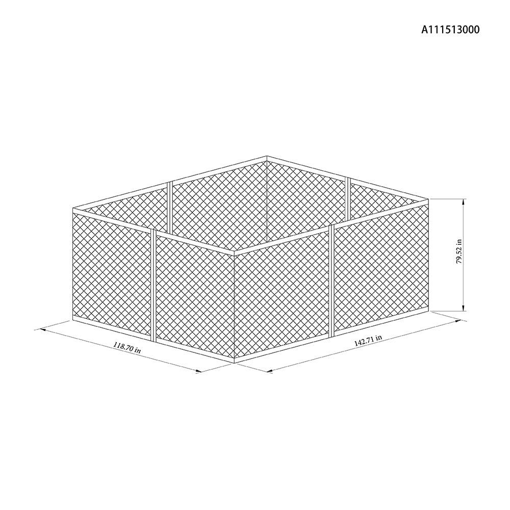 Black+Khaki Replacement Mosquito Netting For Regency II Gazebo (10x12 FT) L-GZ798PST Sold At OSJ