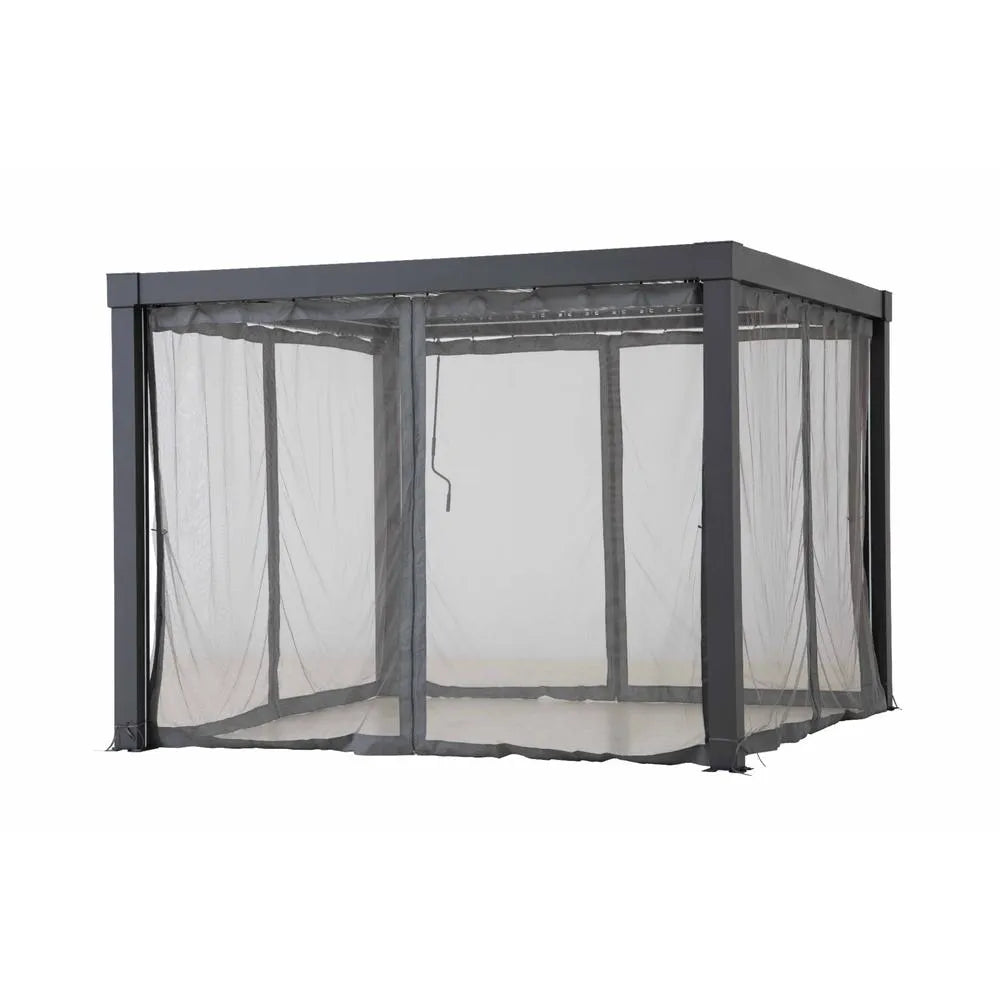 Mosquito Netting 3.06m x 3.06m Louvered Pergola