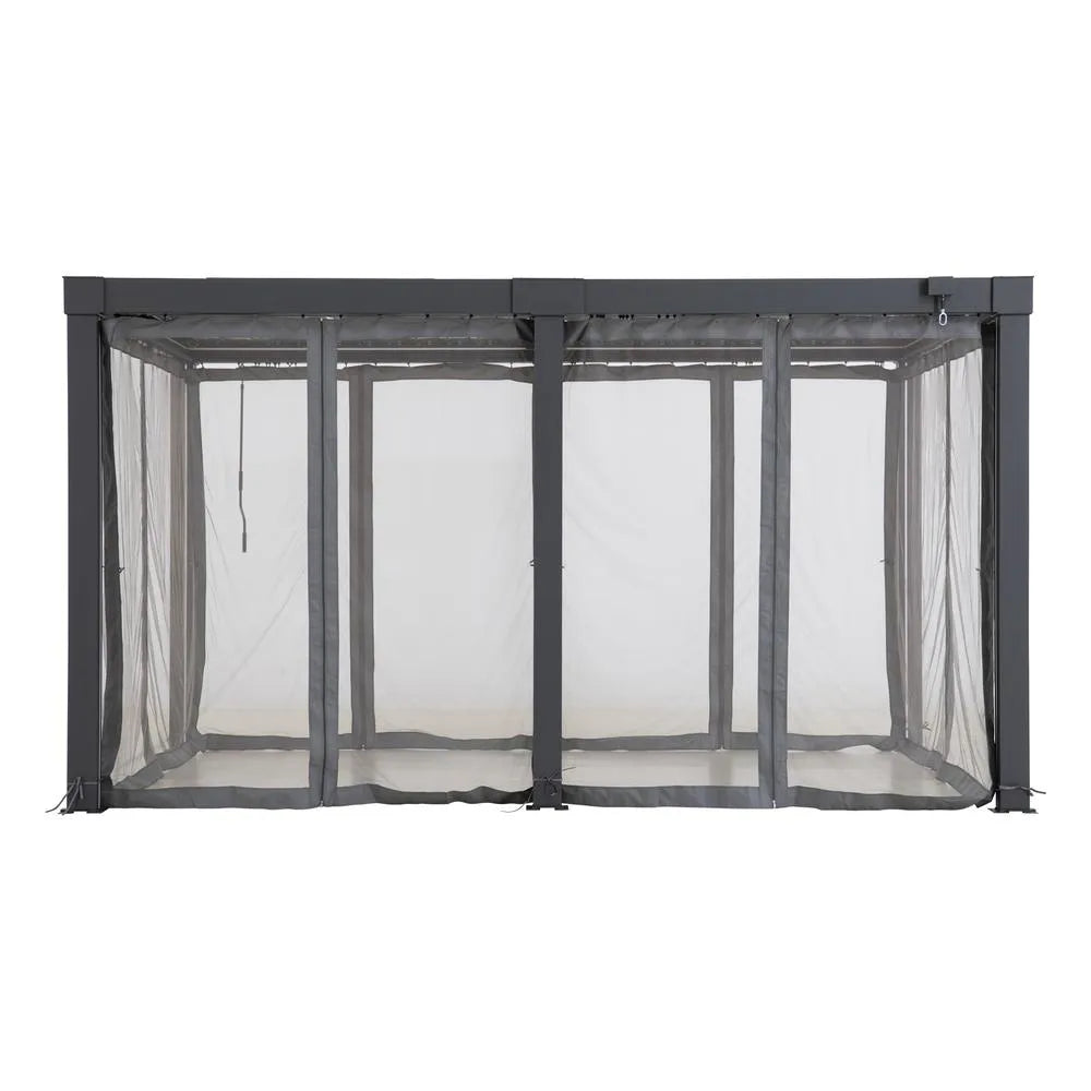 Mosquito Netting 4.06m x 3.06m Louvered Pergola