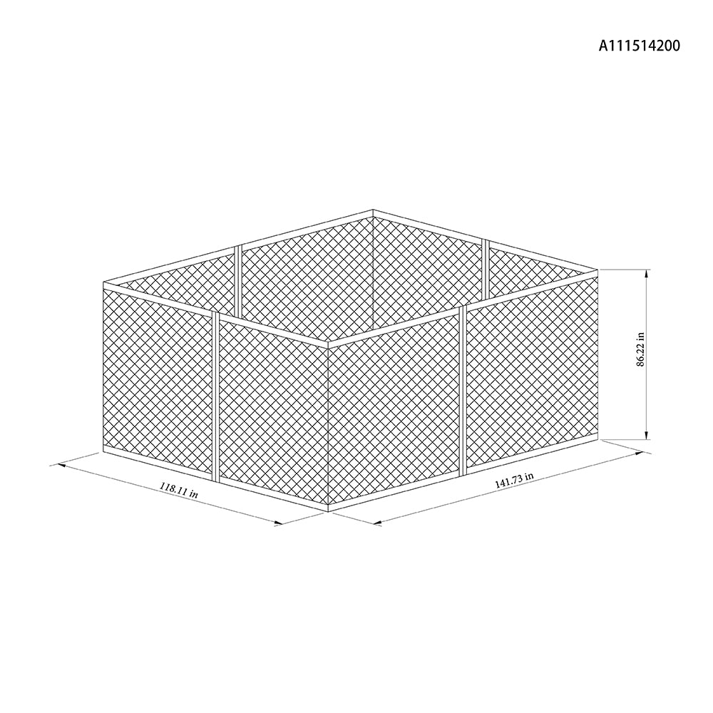 Brown Replacement Mosquito Netting For Yorktown HD Wood Gazebo (11X13 Ft) A102013120 Sold At Big Lots US