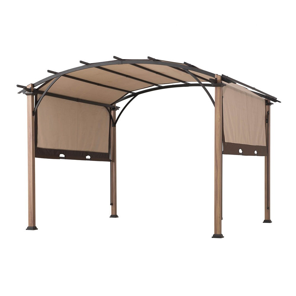 SUNJOY Brown Replacement Canopy For Arch Top Pergola (11X11 Ft) A10600