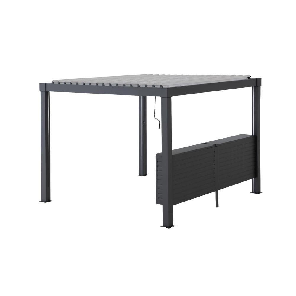 3m Pergola Bar Shelf Louvered Pergola