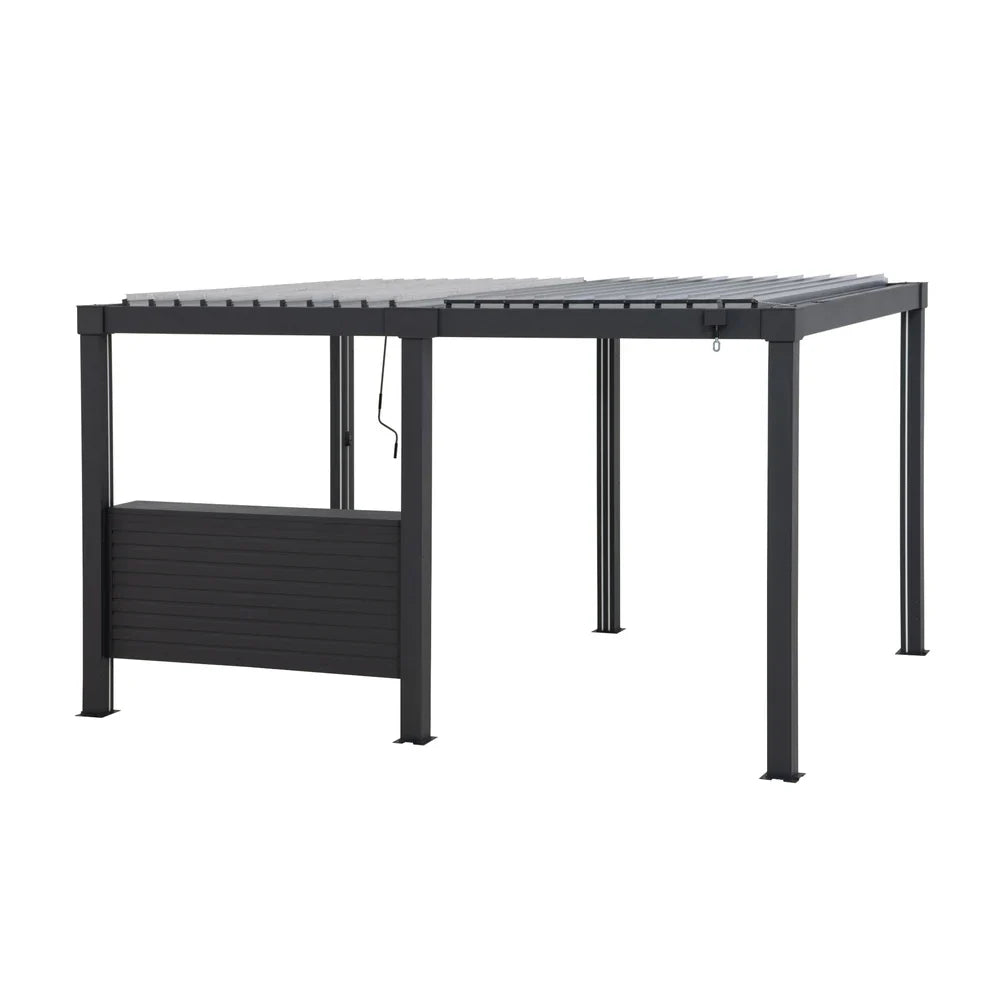 2m Pergola Bar Shelf Louvered Pergola