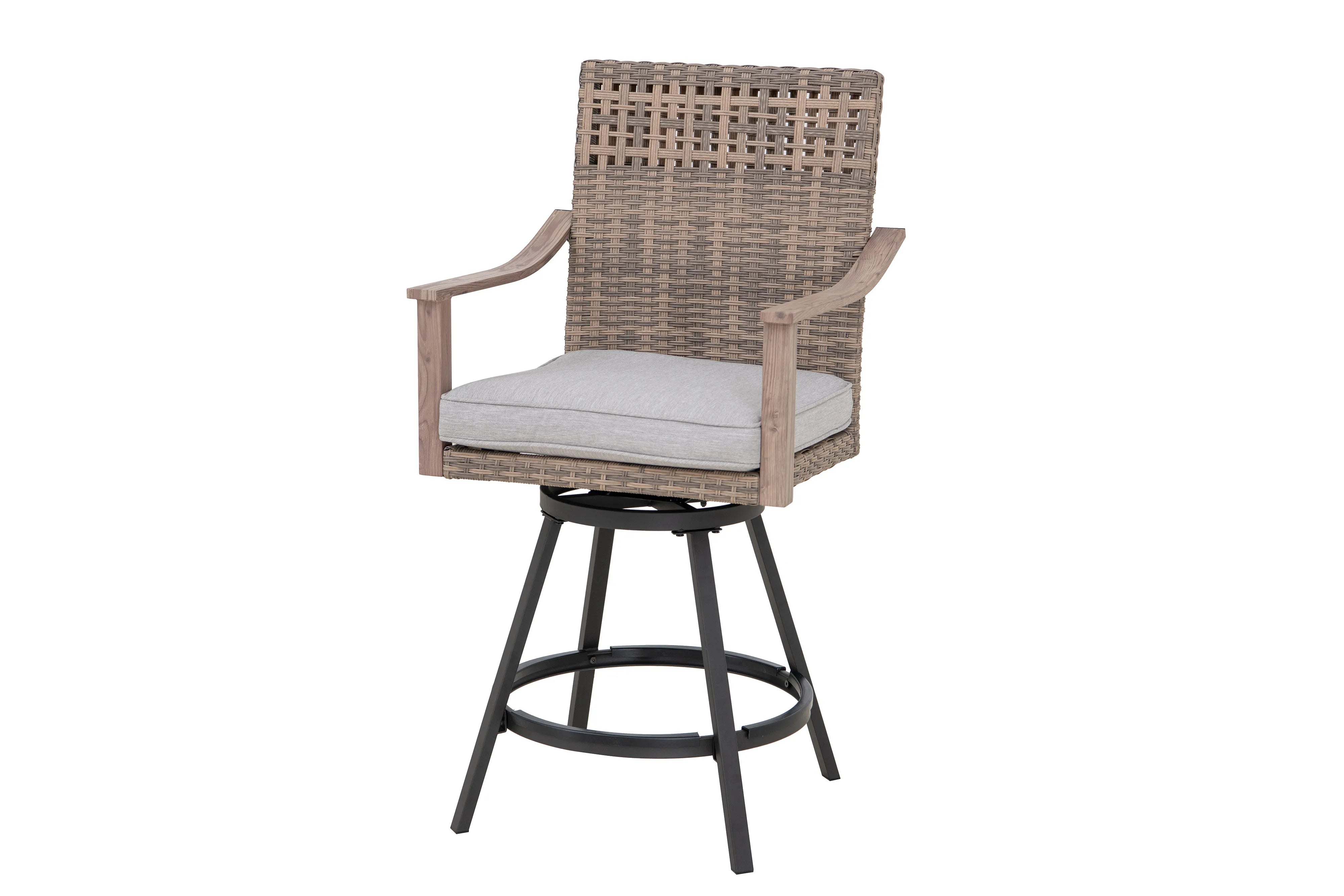 CANVAS Granville Fire Outdoor Dining Set with Water/Stain/Fade-resistant Cushions, 7-pc