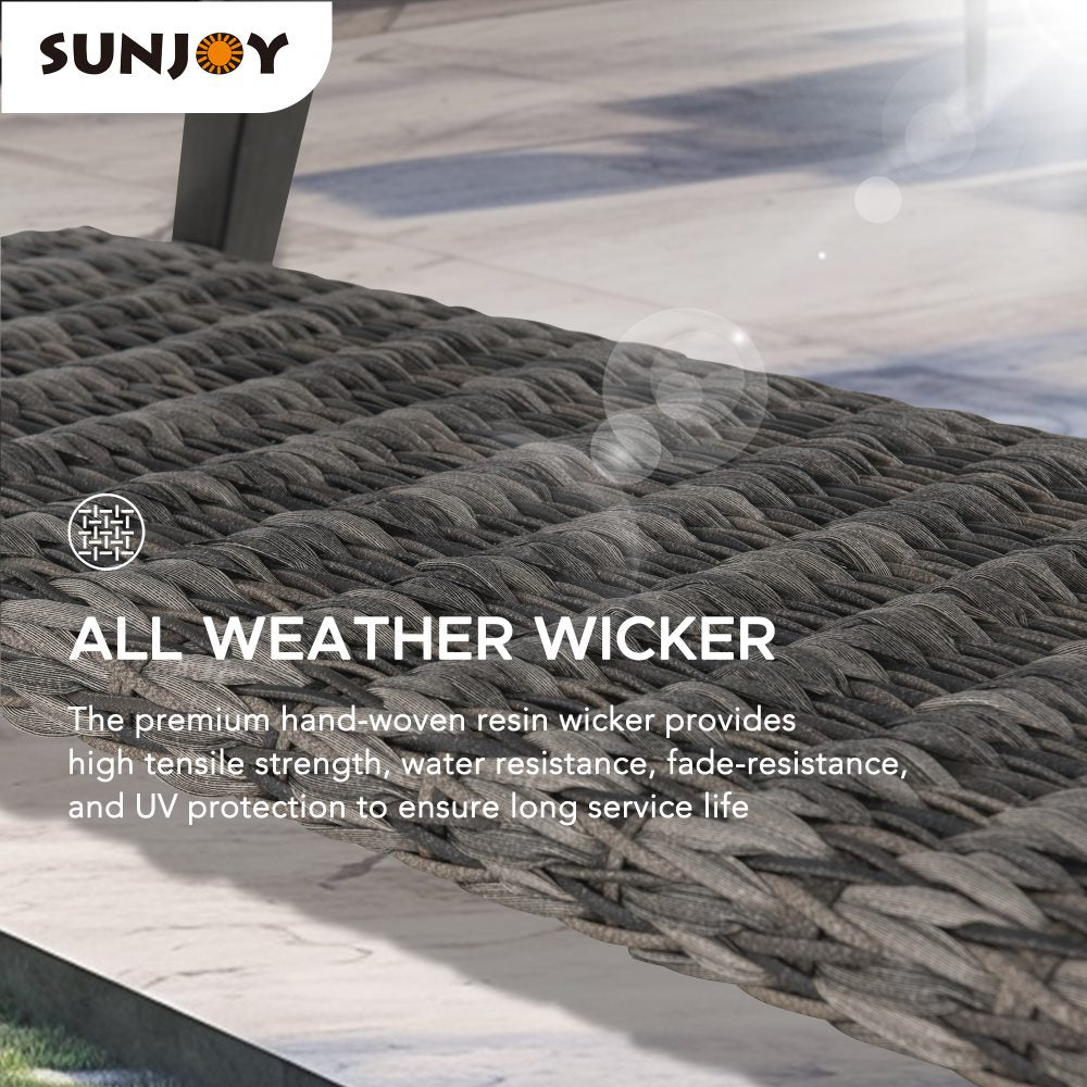 SUNJOY 4-pc. Aluminum Deep Seating Set with Sunbrella® Cushions.