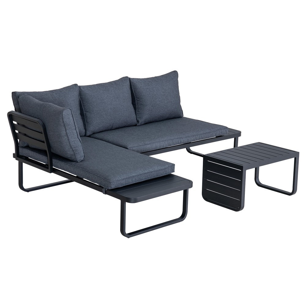 3 Piece Lounge Set Cushions & Folding Table