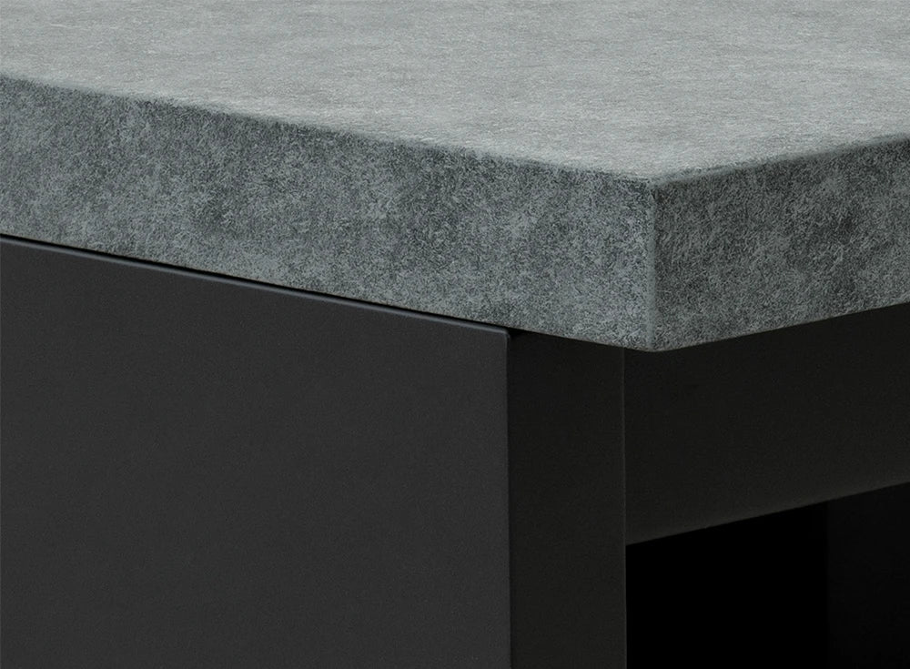 SUNJOY 58 Inch Modern Outdoor Fireplace with Chimney & Log Holders