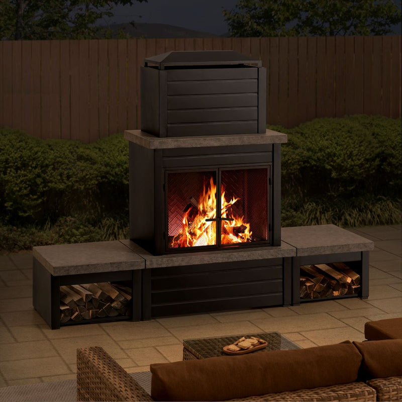 Sunjoy Fire Place | Outdoor Fire Place | Wood Burning Fire Place