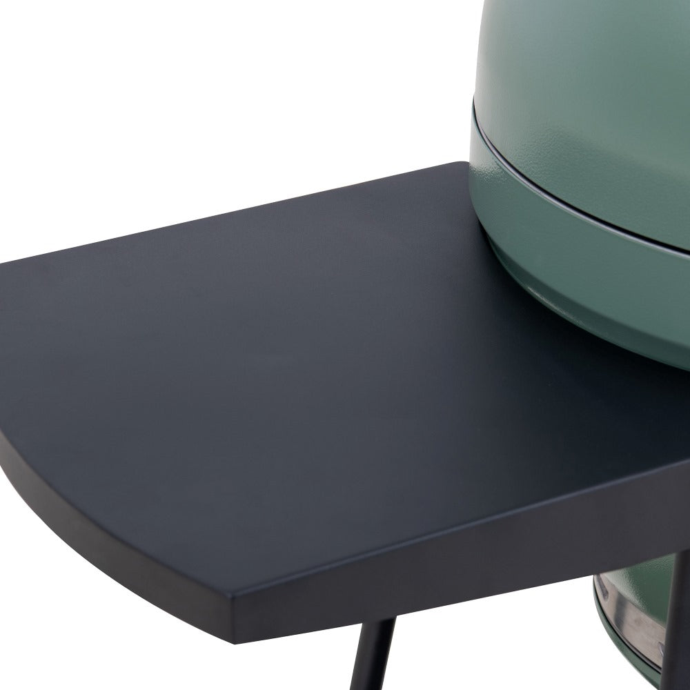SUNJOY 20 Inch Charcoal Grill, Kamado Grill with Pizza Stone, Ultimate Egg BBQ Grill and Smoker with Wheels - Green