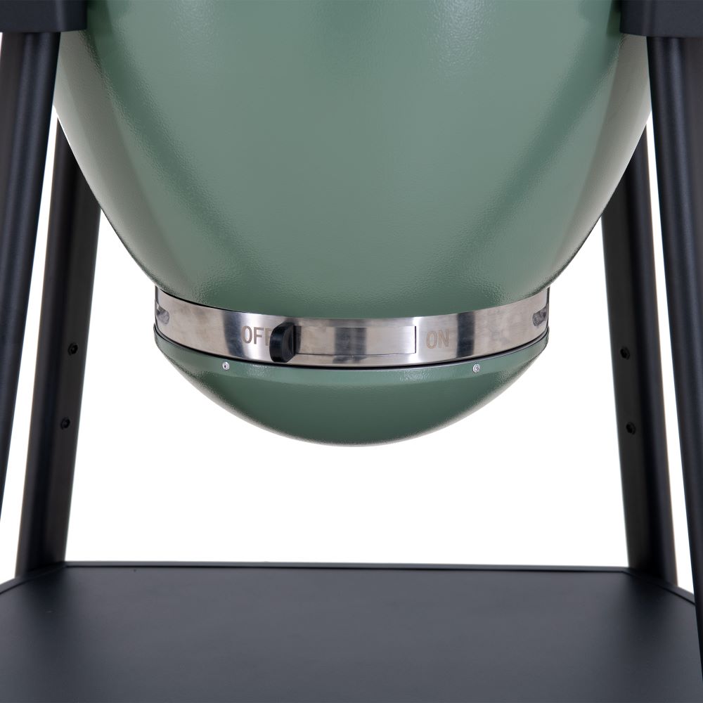 SUNJOY 20 Inch Charcoal Grill, Kamado Grill with Pizza Stone, Ultimate Egg BBQ Grill and Smoker with Wheels - Green