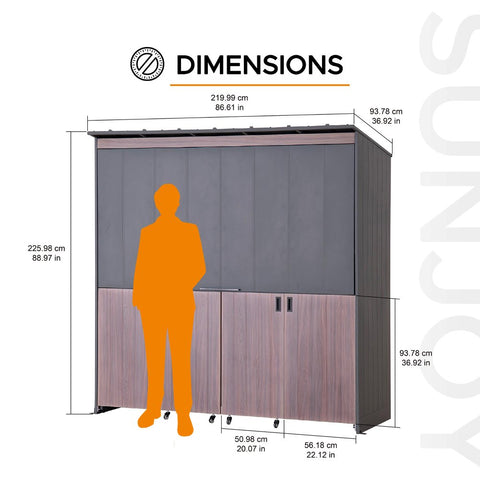 SUNJOY Fleetwood Outdoor Grill Kitchen with Outdoor Kitchen Cabinets ...