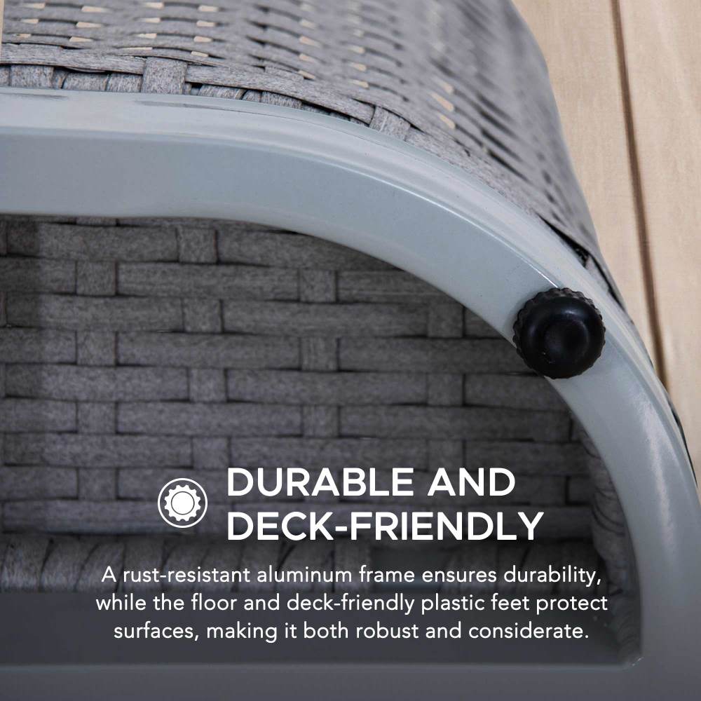 SUNJOY 16 Inch Rust-proof Aluminum Pool Float Storage Rack Organizer.
