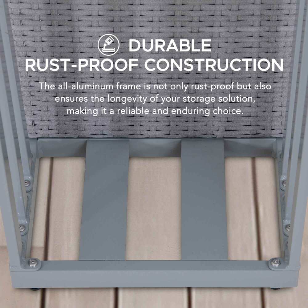 SUNJOY 16 Inch Rust-proof Aluminum Pool Float Storage Rack Organizer.