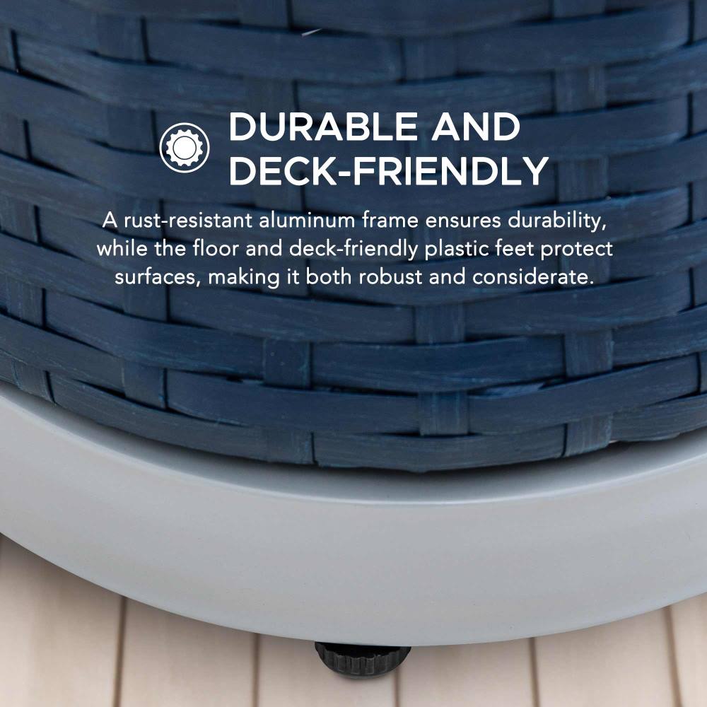 SUNJOY 16 Inch Rust-proof Aluminum Pool Float Storage Rack Organizer.