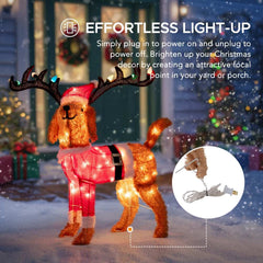 34 inch Christmas Lighted Dog