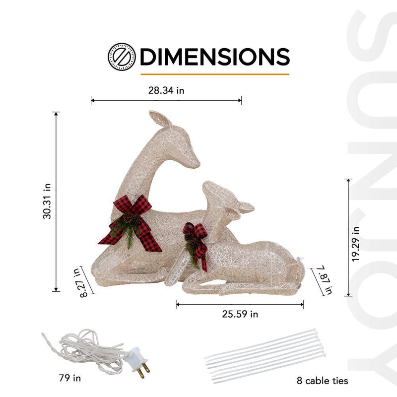 Holiday Decor 30 Inch Christmas Deer Lights Photo Inspiration
