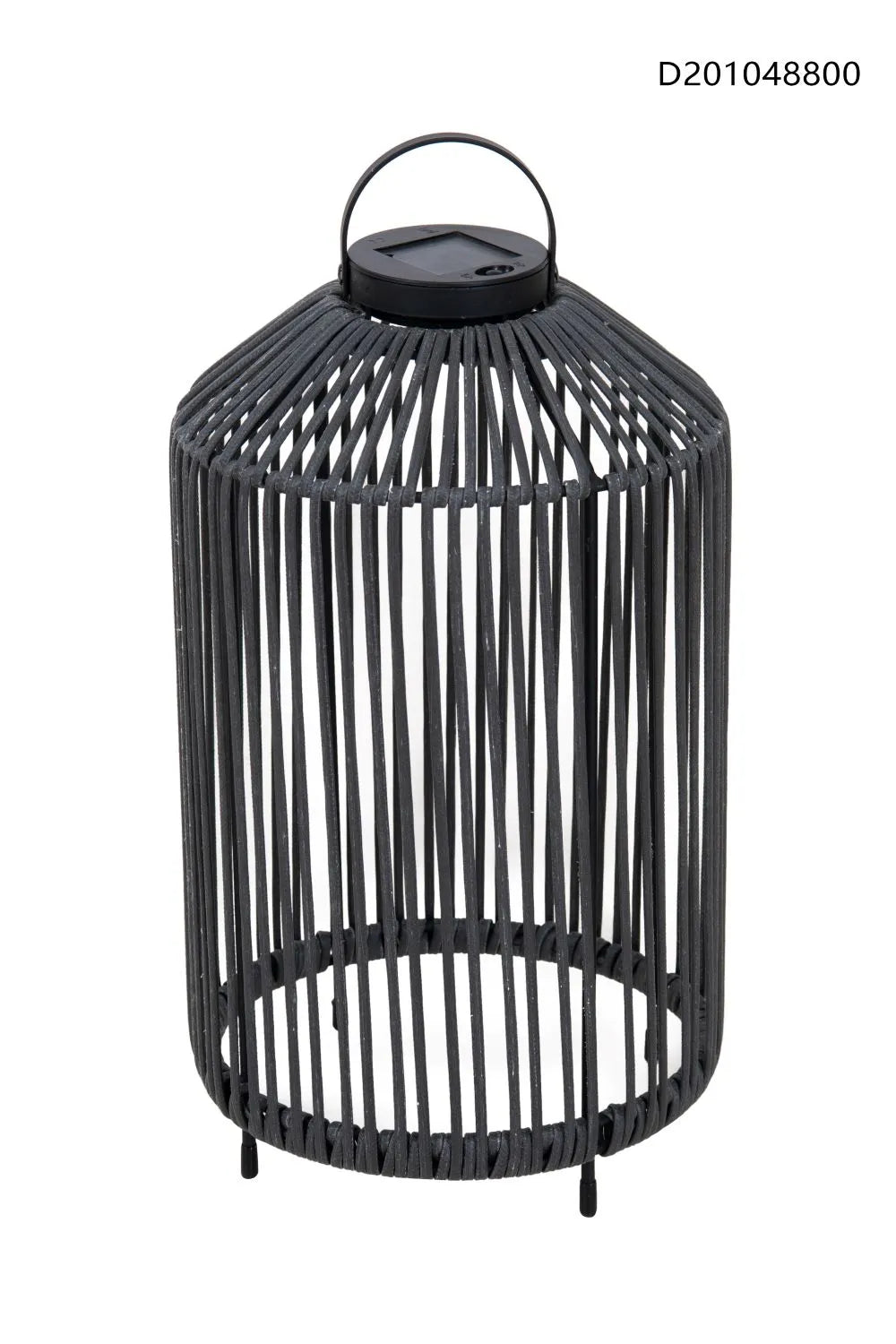 Origin 21 28-in x 10-in Black Metal Solar Outdoor Decorative Lantern