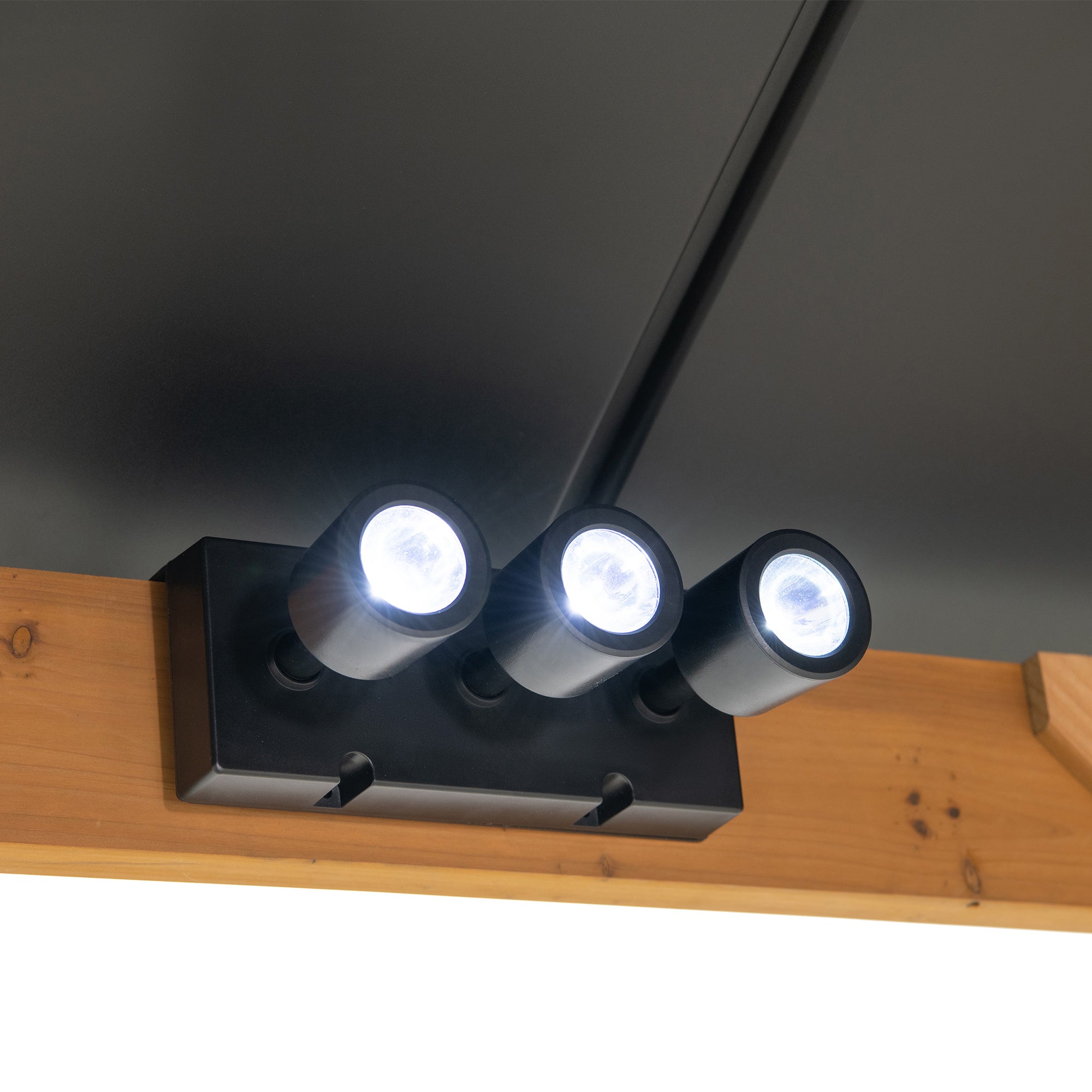 9W Magnetic 3-Light Accent Adjustable LED Ceiling Spotlight