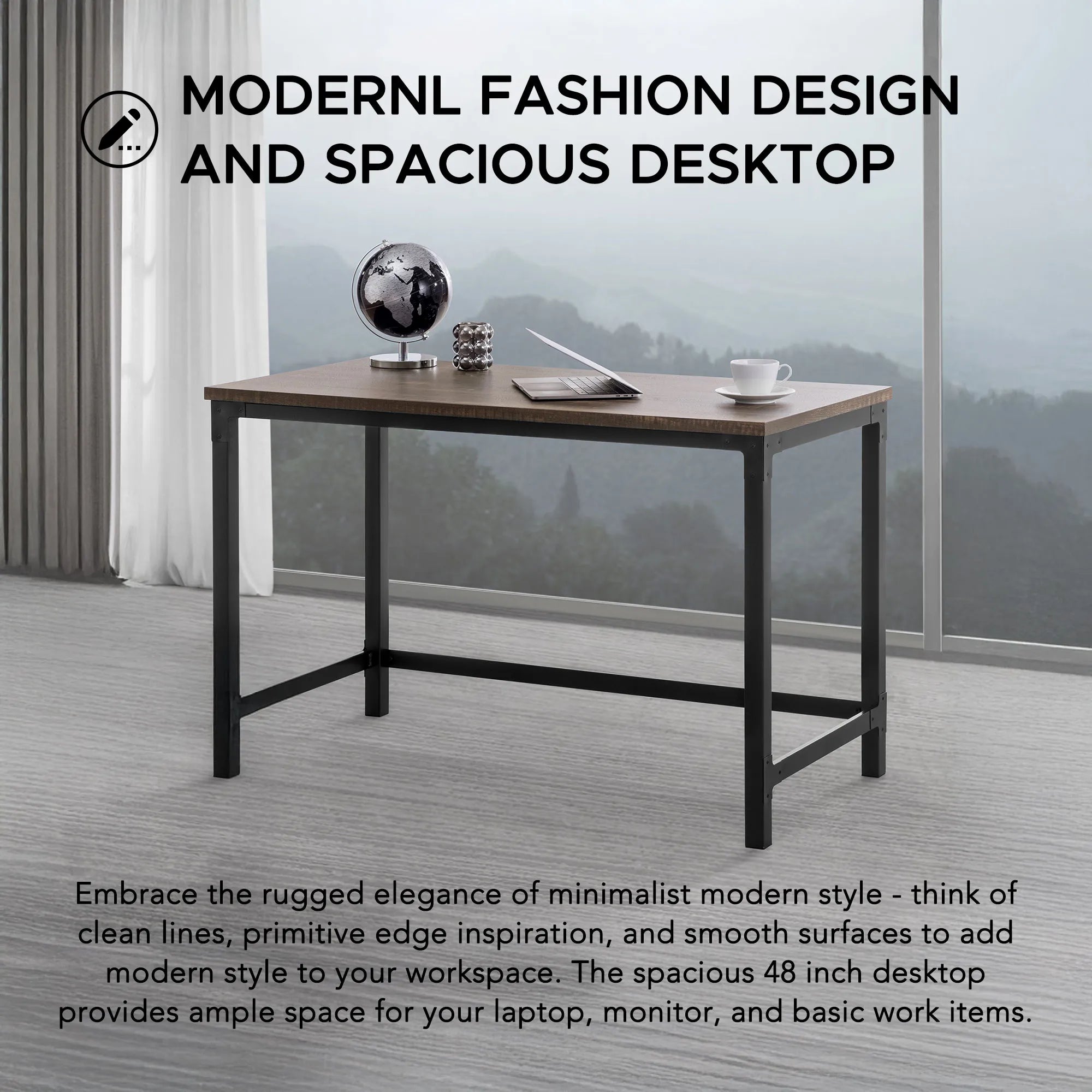SUNJOY 48" Industrial Design Home Office Computer Desk
