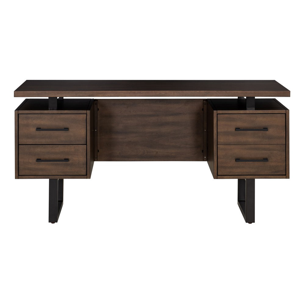 SUNJOY 60’’ Milano Floating Pedestal Desk with Four Drawers.