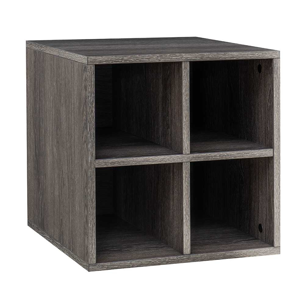 Sunjoy Quub Quarter Cabinet, Space Saving Stackable MDF Wood Cabinet for Living Room, Bedroom and Other Indoor Space.