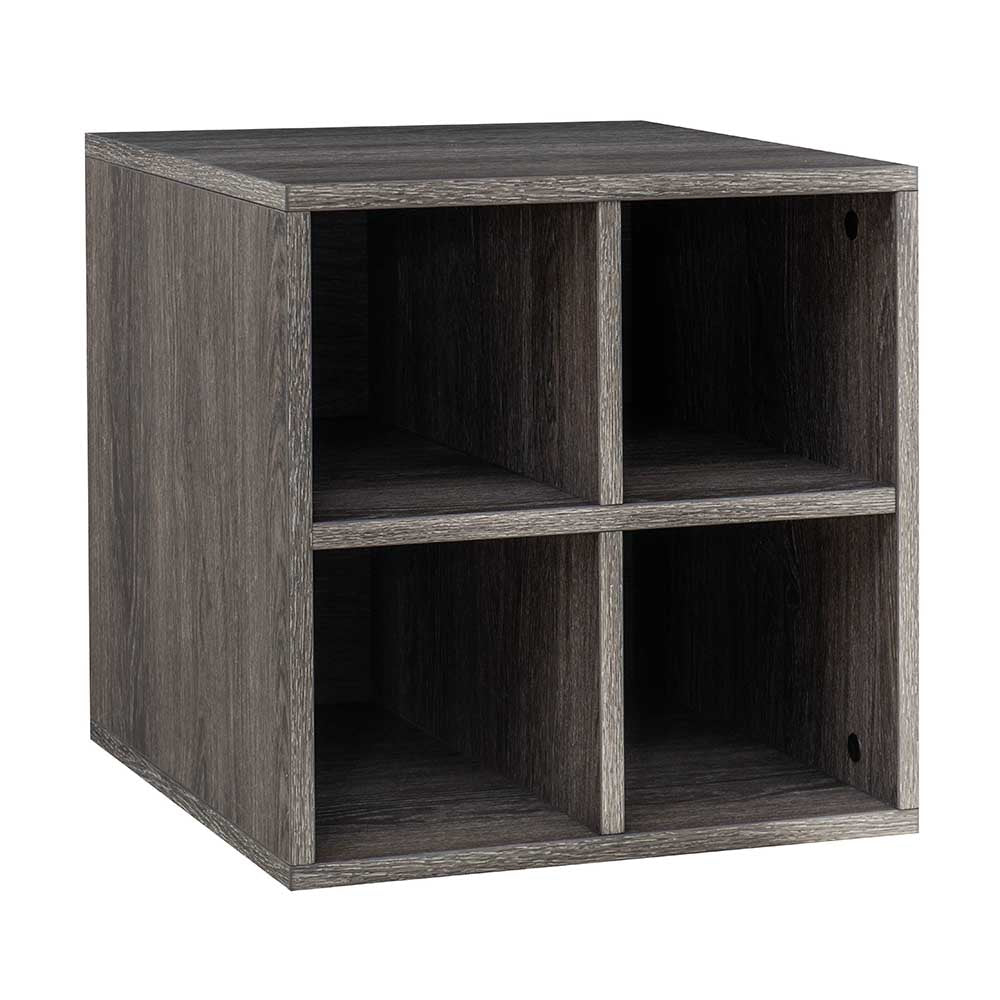 SUNJOY Quub Quarter Cabinet, Space Saving Stackable MDF Wood Cabinet for Living Room, Bedroom and Other Indoor Space.