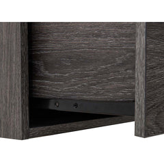 Sunjoy Quub Two-Drawer Cabinet, Space Saving Stackable MDF Wood Cabinet for Living Room, Bedroom and Other Indoor Space