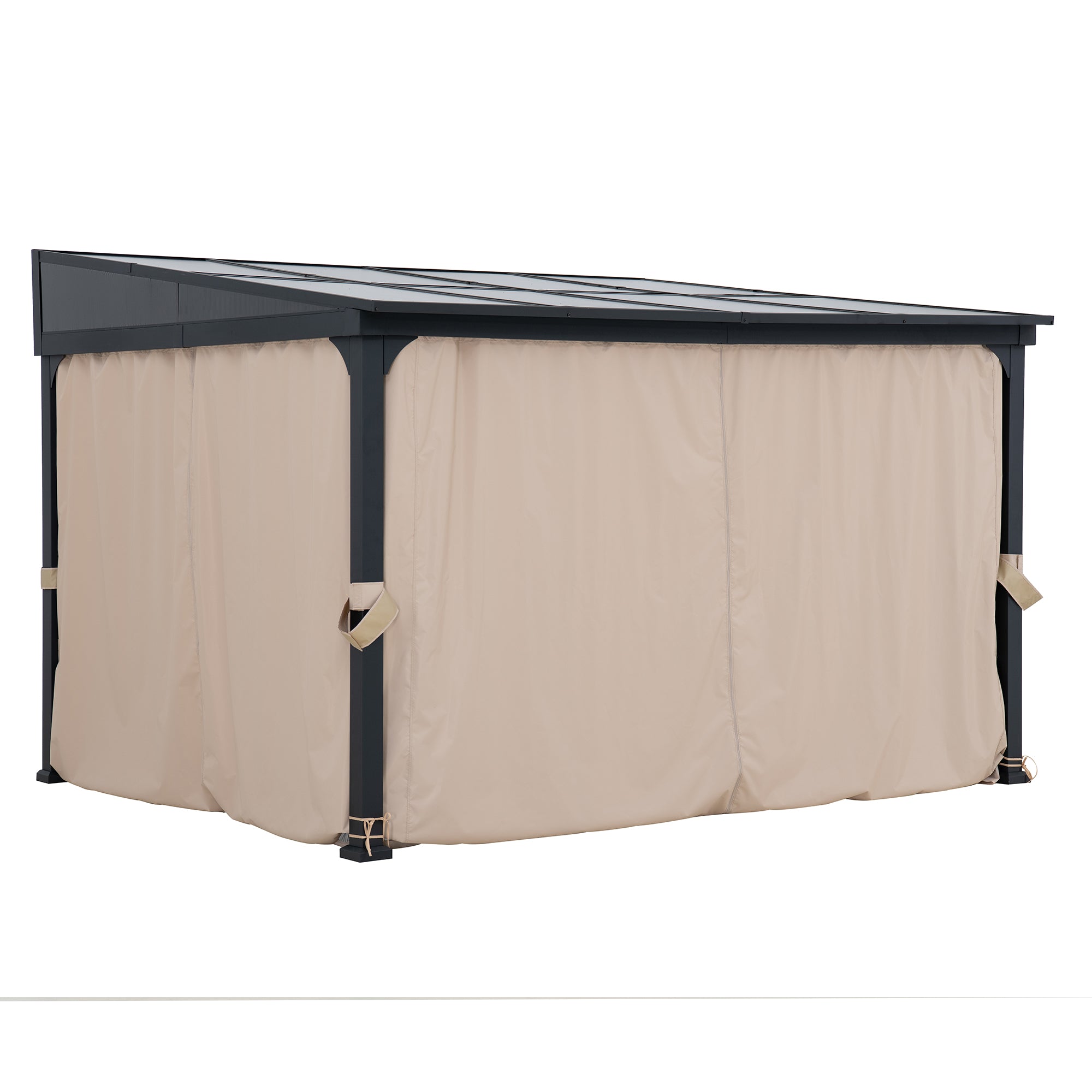 Vista PC-Roof Wall-Mounted Gazebo, 10x12