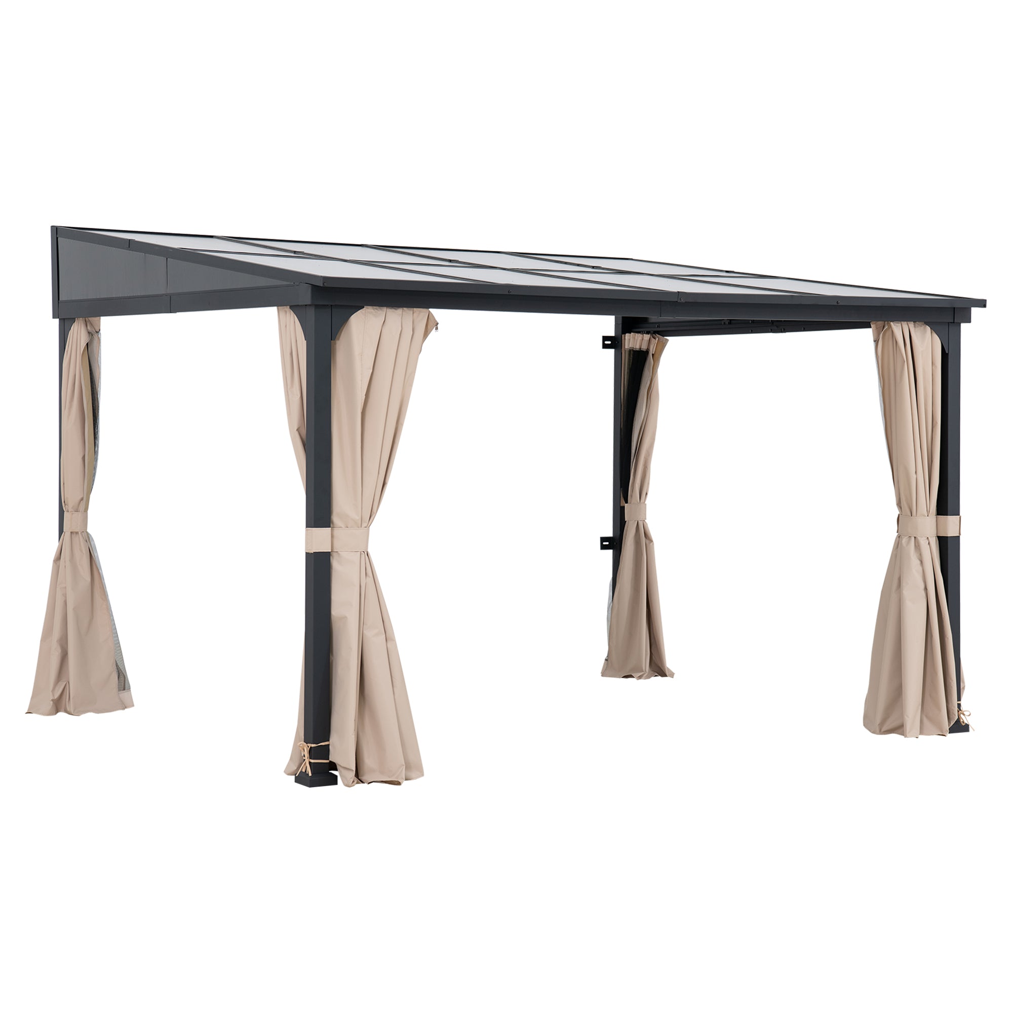 Vista PC-Roof Wall-Mounted Gazebo, 10x12