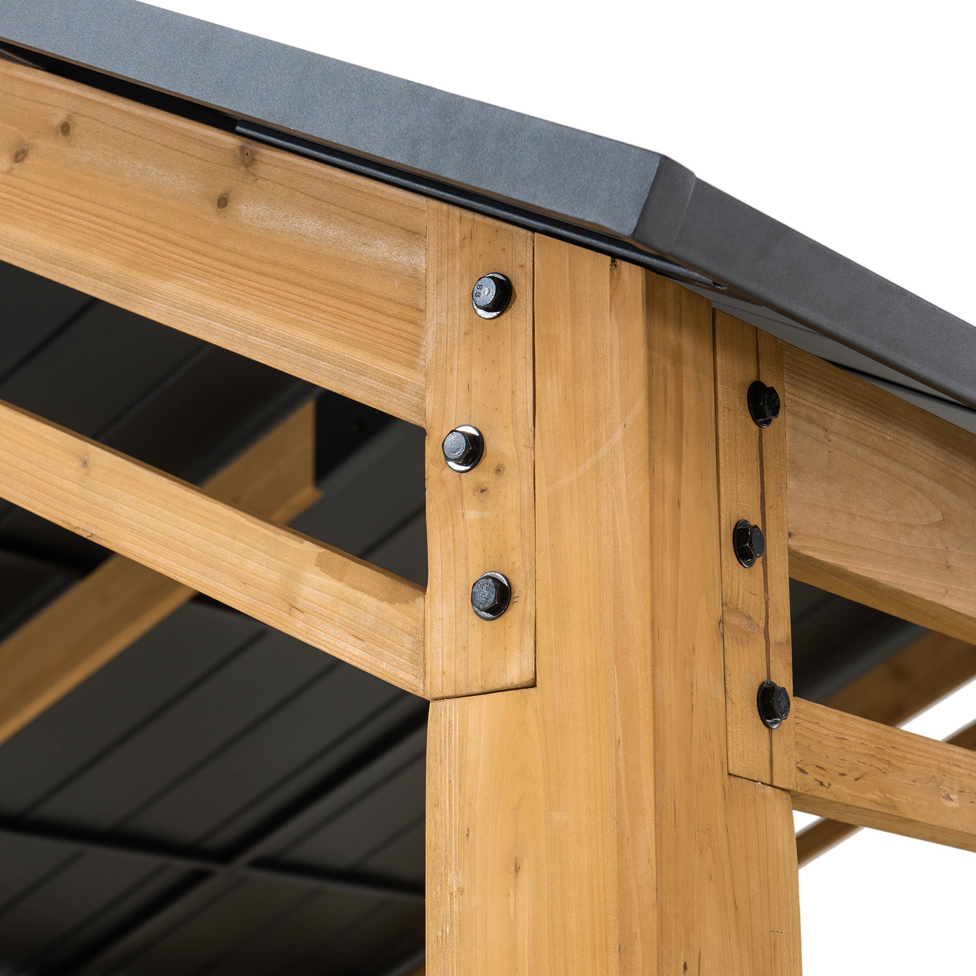 Timberland Compact Wood Carport, 11x13