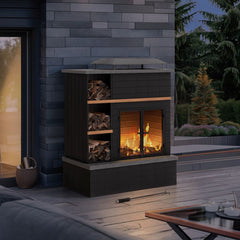 outdoor fireplace kits