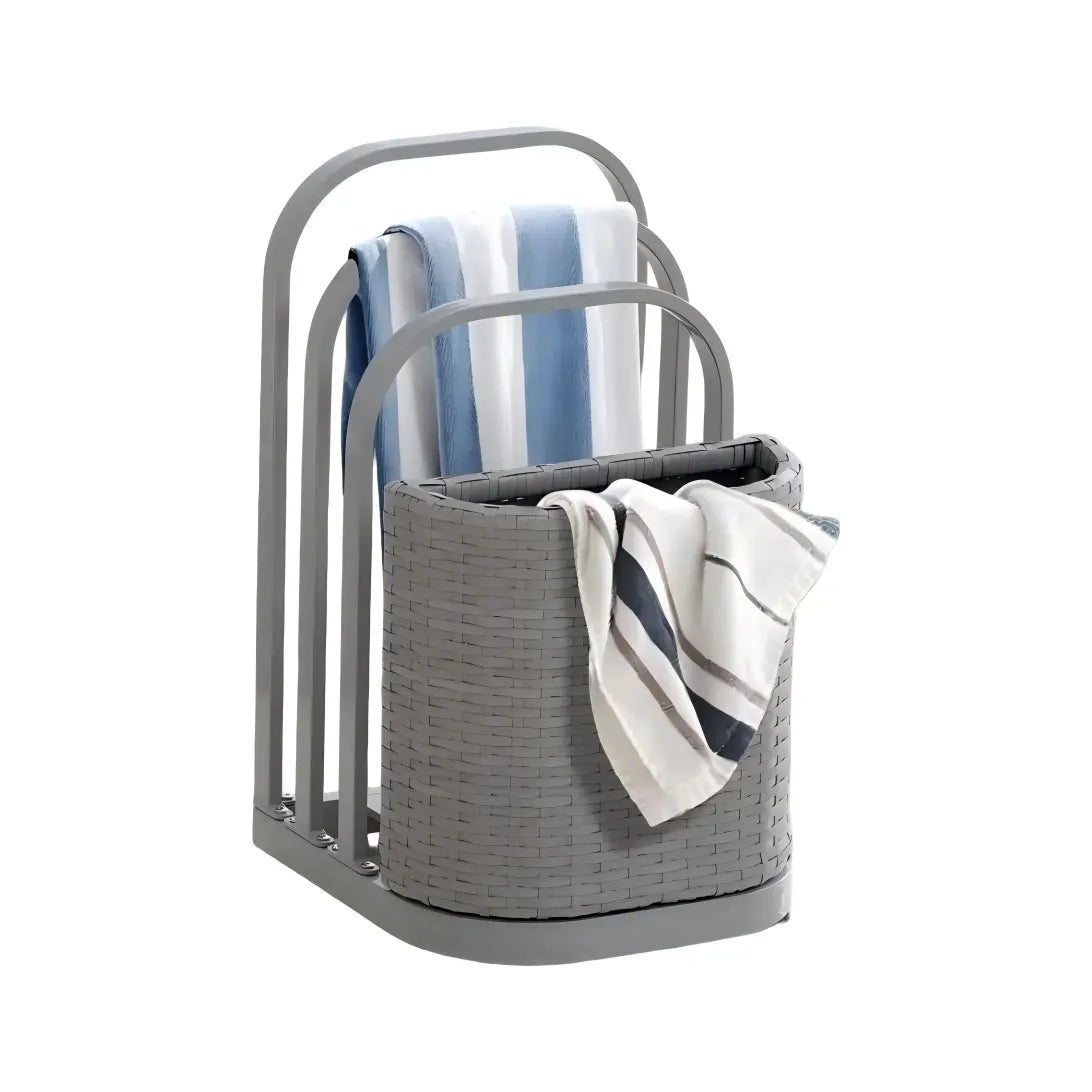 Rust-proof Aluminum Pool Float Storage Rack Organizer 16'' - Gray