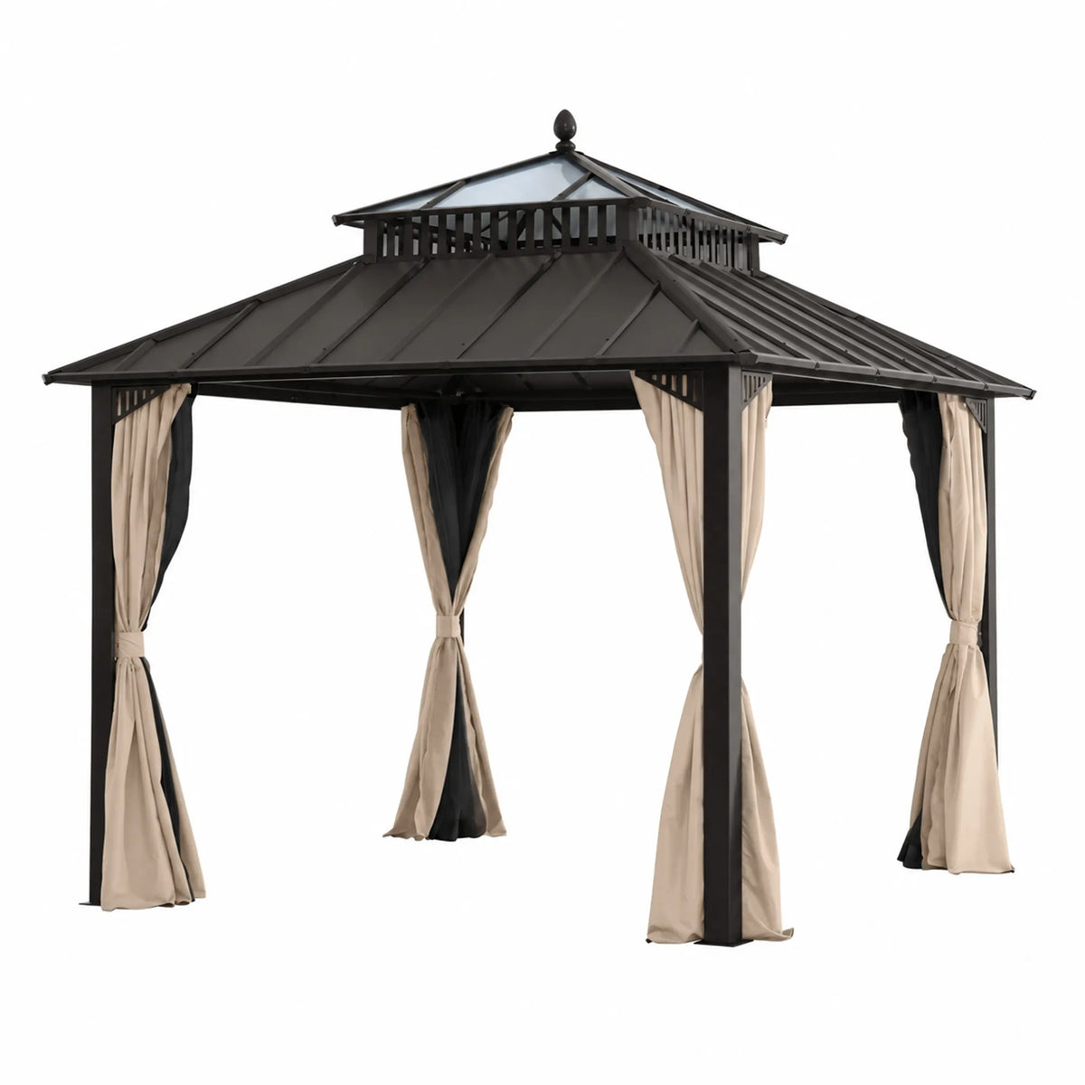 Kingston Horizon PC-Vent Gazebo - Brown, 10x10