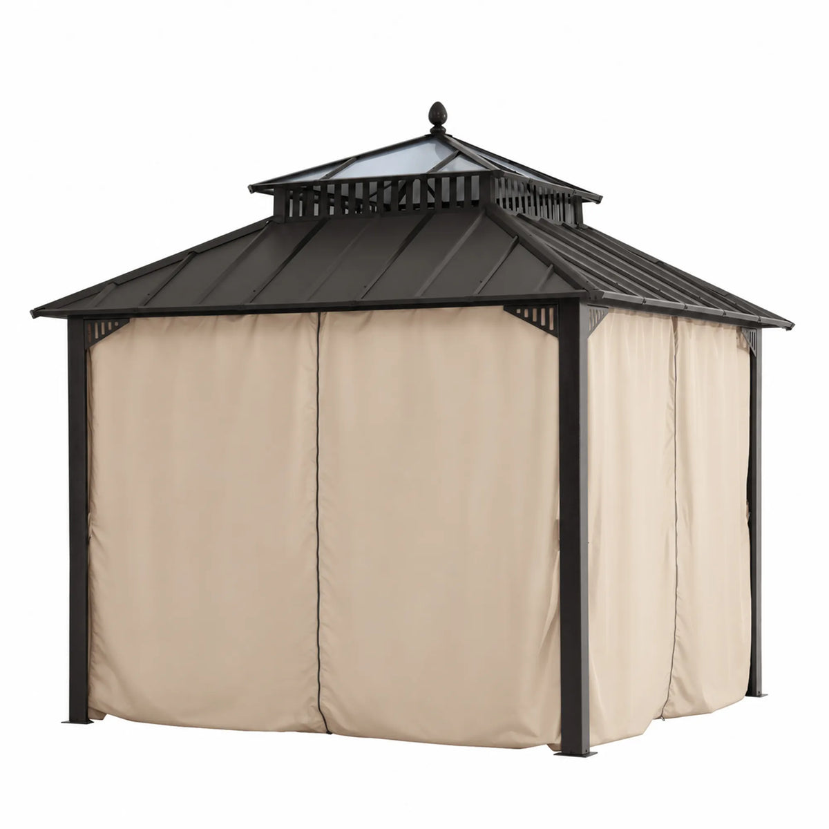 Kingston Horizon PC-Vent Gazebo - Brown, 10x10