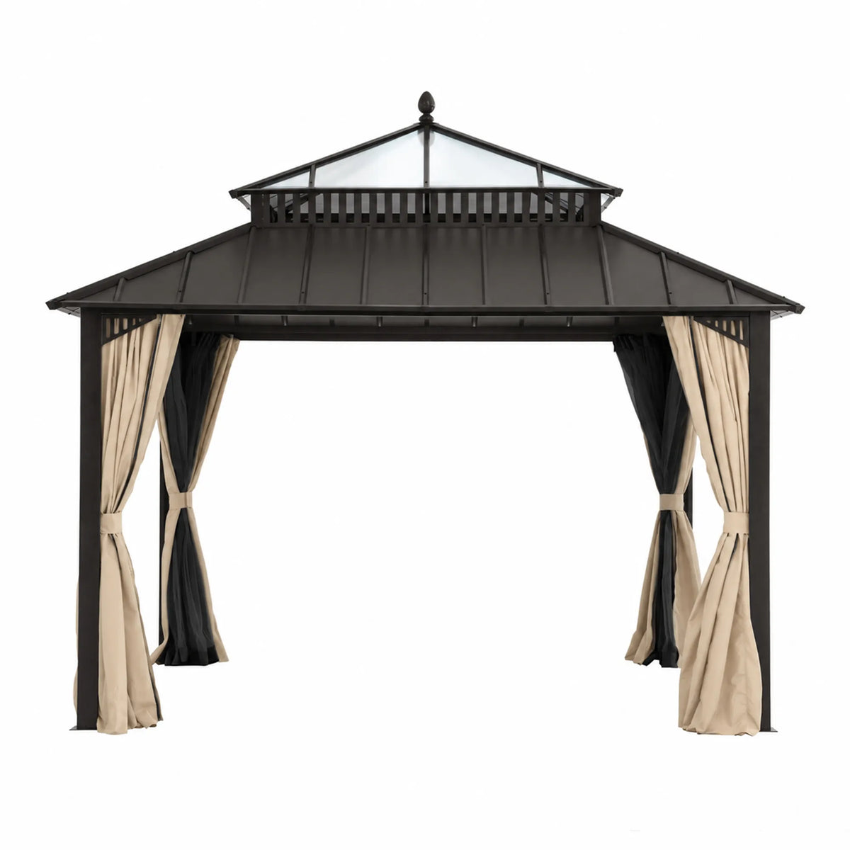 Kingston Horizon PC-Vent Gazebo - Brown, 12x12