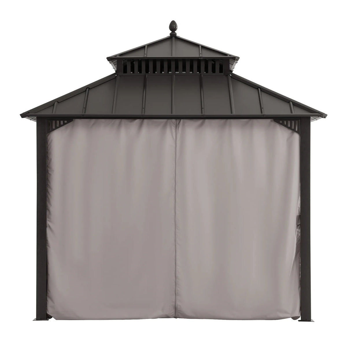 Kingston Aluminum Gazebo - Espresso Brown, 10x10
