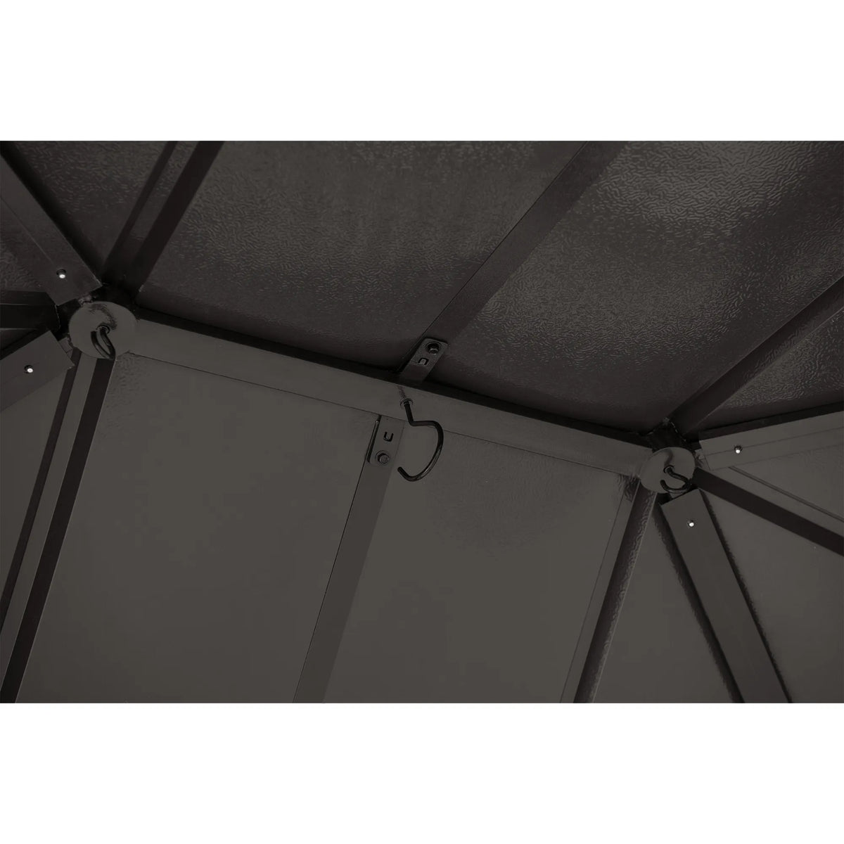 Kingston Aluminum Gazebo - Espresso Brown, 12x10