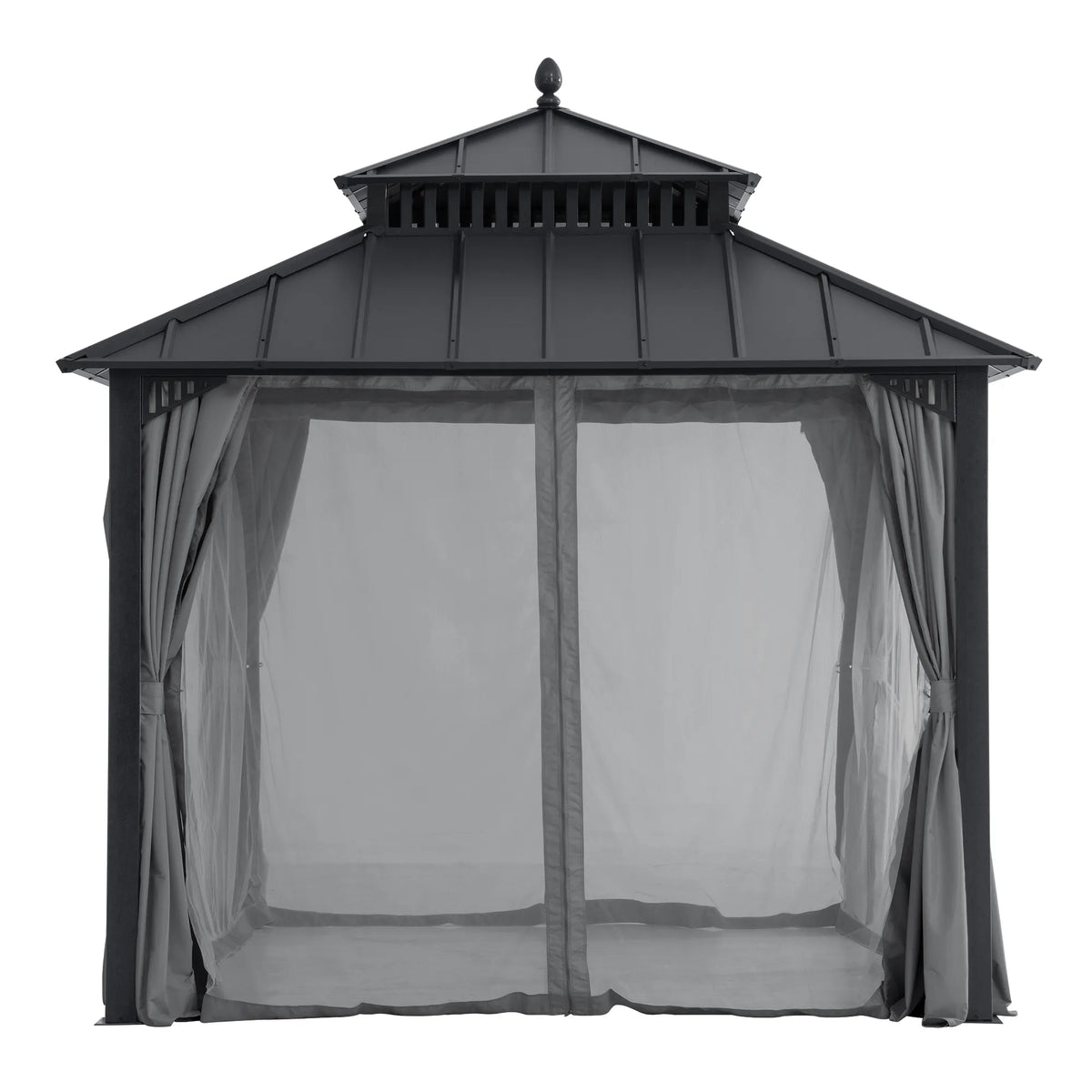 Kingston Aluminum Gazebo - Slate Gray, 10x10