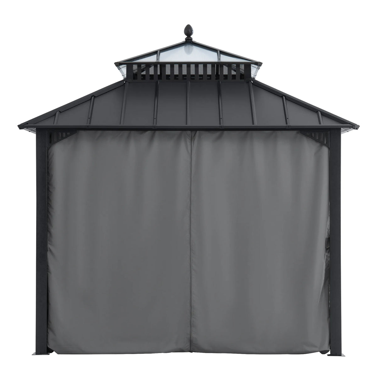 Kingston Aluminum Gazebo - Slate Gray, 10x10