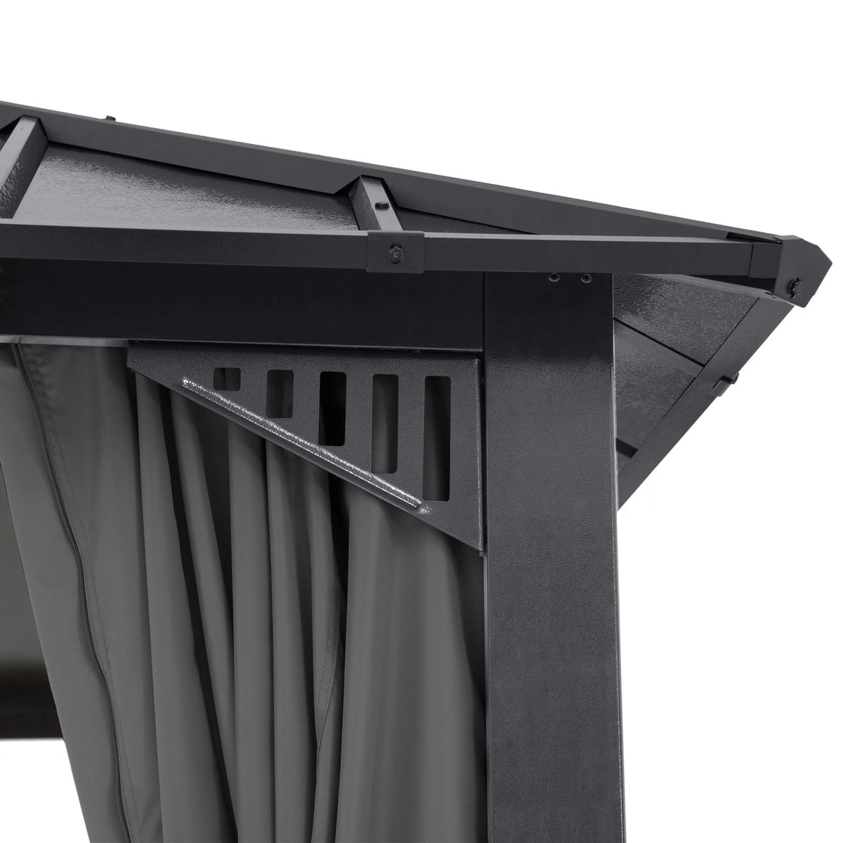 Kingston Aluminum Gazebo - Slate Gray, 10x10